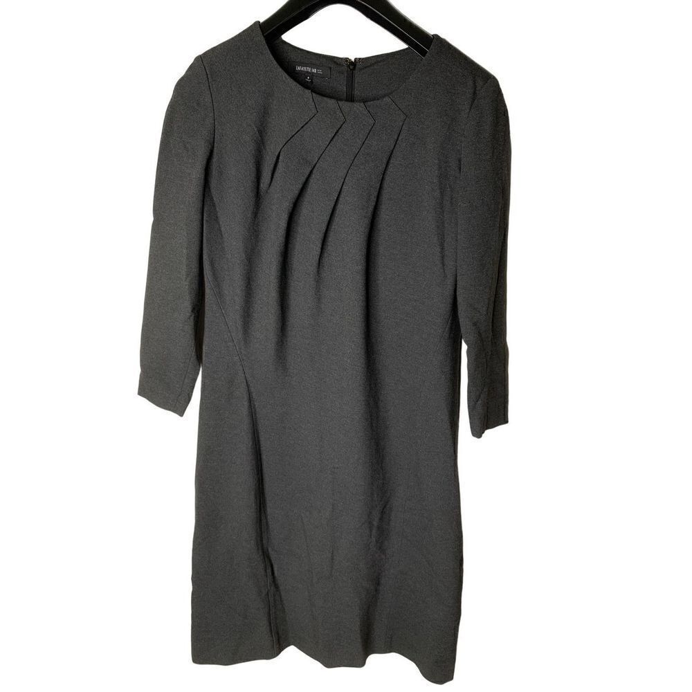 Lafayette 148 dress sleeveless gray size 8
